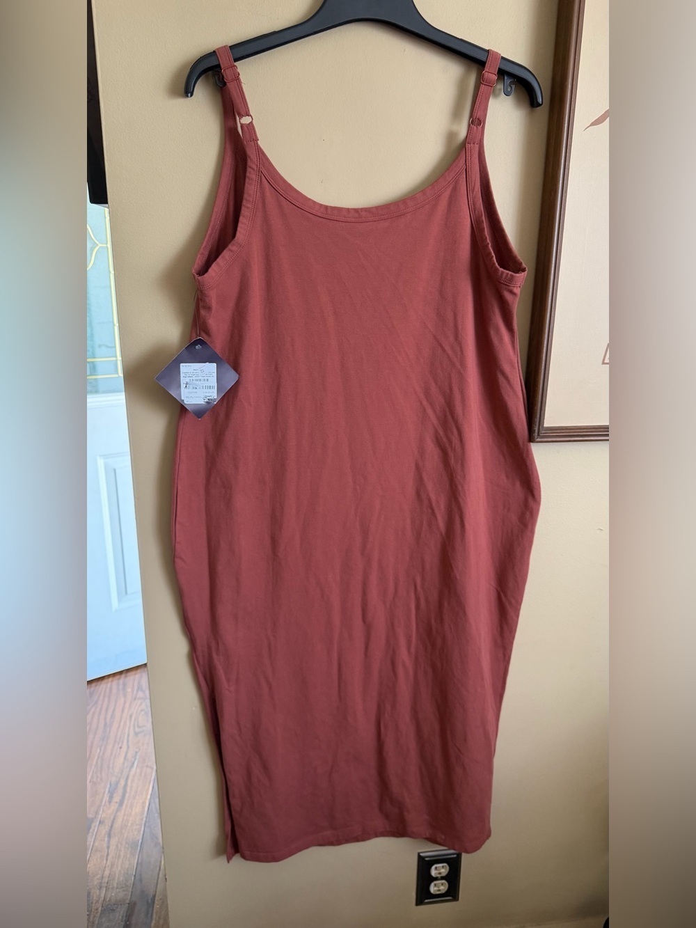 Women’s Ava & Viv Midi Tank Dress Rust Red X